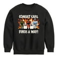 thumbnail image 1 of Toy Story - Carl Finds A Way - Toddler And Youth Crewneck Fleece Sweatshirt, 1 of 5