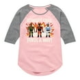 thumbnail image 1 of Toy Story - Carl Finds a Way - Toddler And Youth Girls Raglan Graphic T-Shirt, 1 of 4