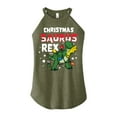 thumbnail image 1 of Toy Story - Christmas Saurus Rex - Juniors High Neck Tank Top, 1 of 5