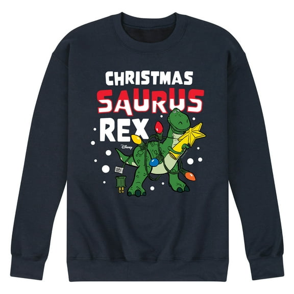 Toy Story - Christmas Saurus Rex - Men's Crew Neck Fleece Pullover
