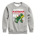 thumbnail image 1 of Toy Story - Christmas Saurus Rex - Toddler And Youth Crewneck Fleece Sweatshirt, 1 of 5