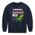 thumbnail image 1 of Toy Story - Christmas Saurus Rex - Toddler And Youth Crewneck Fleece Sweatshirt, 1 of 5