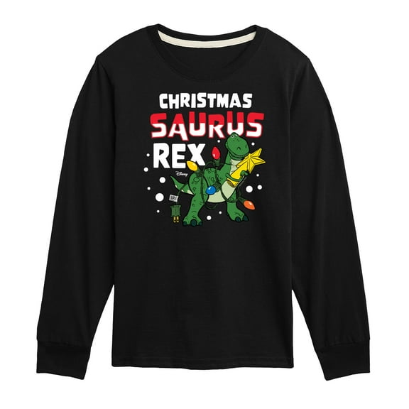 Toy Story - Christmas Saurus Rex - Toddler And Youth Long Sleeve Graphic T-Shirt