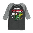 thumbnail image 1 of Toy Story - Christmas Saurus Rex - Toddler And Youth Raglan Graphic T-Shirt, 1 of 6