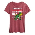 thumbnail image 1 of Toy Story - Christmas Saurus Rex - Women's Short Sleeve Graphic T-Shirt, 1 of 5