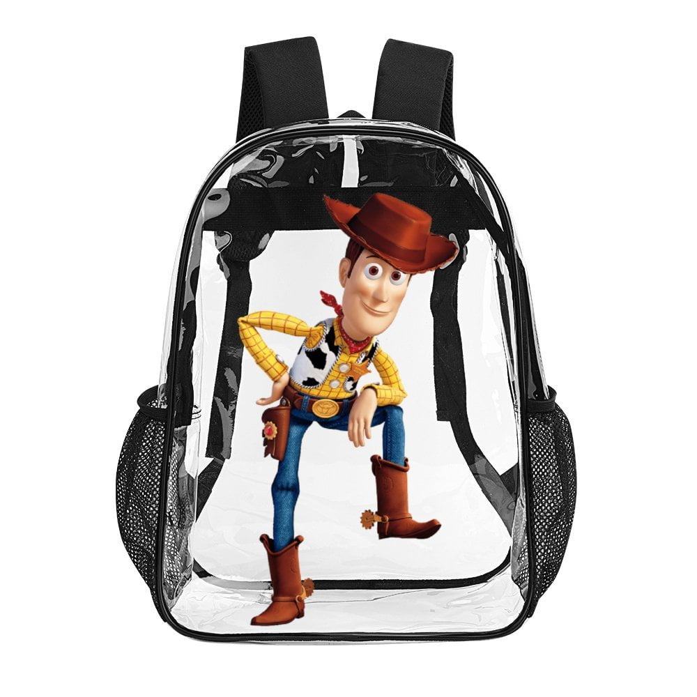 Toy Story Clear Backpack Heavy Duty Transparent Backpack See Through Book Bag for College School Travel Work Sports