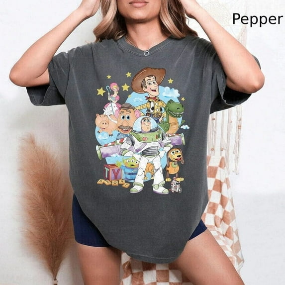 Toy Story Comfort Colors Shirt, To Infinity and Beyond Shirt, Toy Story Characters Shirt, Disney Toy Story Shirt, Toy Story Land Shirt, Ivory Color, Size 2XL