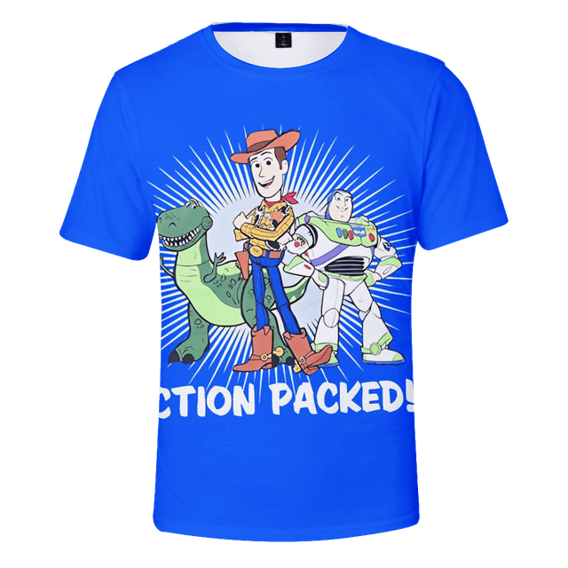 Toy Story Cute 3D Printing Tee Cartoon Cartoon Toy Story T-Shirt ...