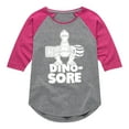 thumbnail image 1 of Toy Story - Dino - Toddler And Youth Girls Raglan Graphic T-Shirt, 1 of 4