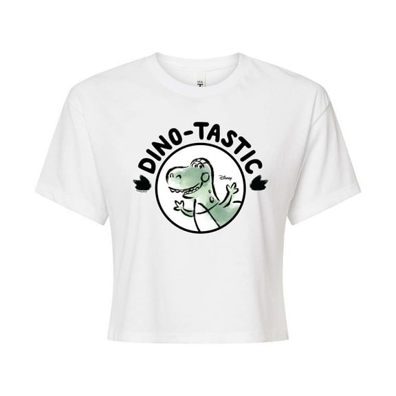 Toy Story - Dinotastic - Juniors Cropped Cotton Blend T-Shirt