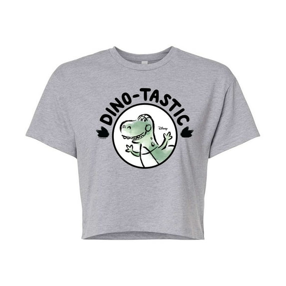 Toy Story - Dinotastic - Juniors Cropped Cotton Blend T-Shirt