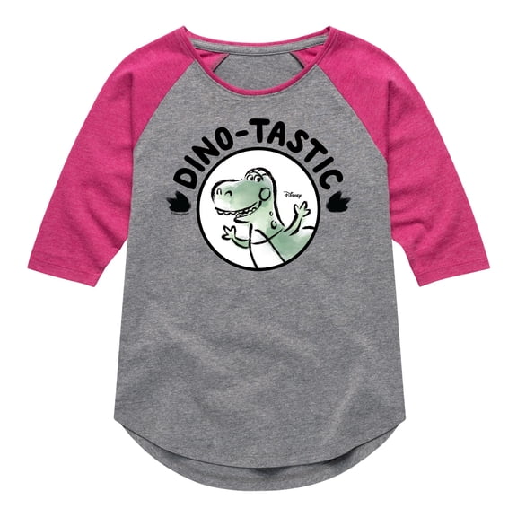 Toy Story - Dinotastic - Toddler & Youth Girls Raglan Graphic T-Shirt