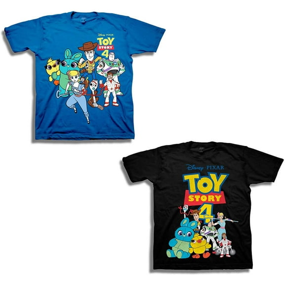Toy Story Disney's Pixar Shirt - 2 Pack of Toy Story Tees -Buzz Lightyear,Sheriff Woody 2T Royal/Black