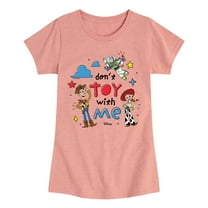 Toy Story - Dont Toy With Me - Toddler & Youth Girls Short Sleeve Graphic T-Shirt