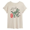 thumbnail image 1 of Toy Story - Doodle Rex Graphic - Women's Oversized T-Shirt, 1 of 5