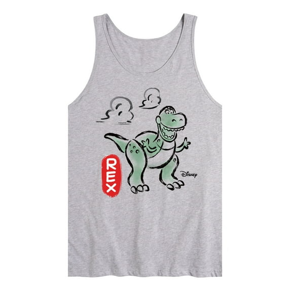 Toy Story - Doodle Rex Graphic  - Men's Jersey Tank Top