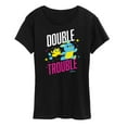 thumbnail image 1 of Toy Story - Double Trouble - Women's Short Sleeve Graphic T-Shirt, 1 of 5