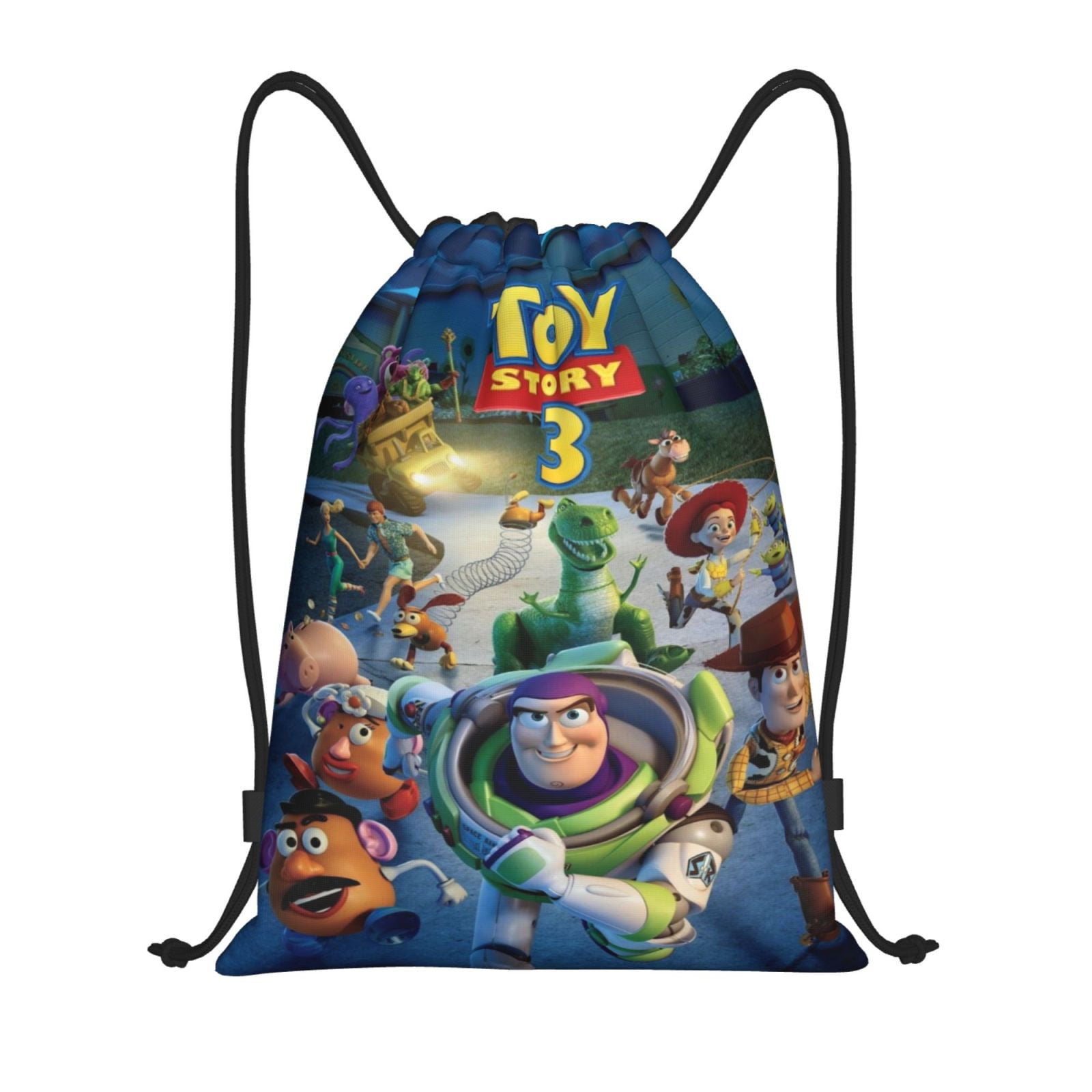 Toy Story Drawstring Backpack Sports Gym Sackpack Water Resistant