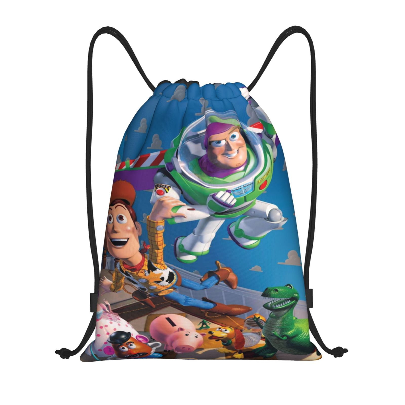 Toy Story Drawstring Backpack Sports Gym Sackpack Water Resistant