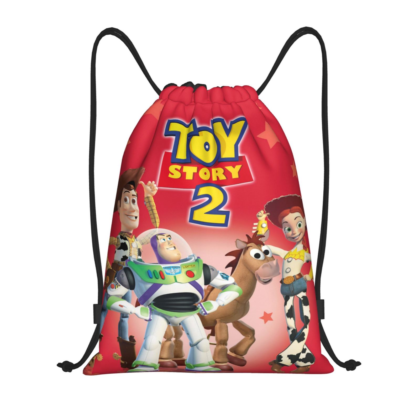 Toy Story Drawstring Backpack Sports Gym Sackpack Water Resistant