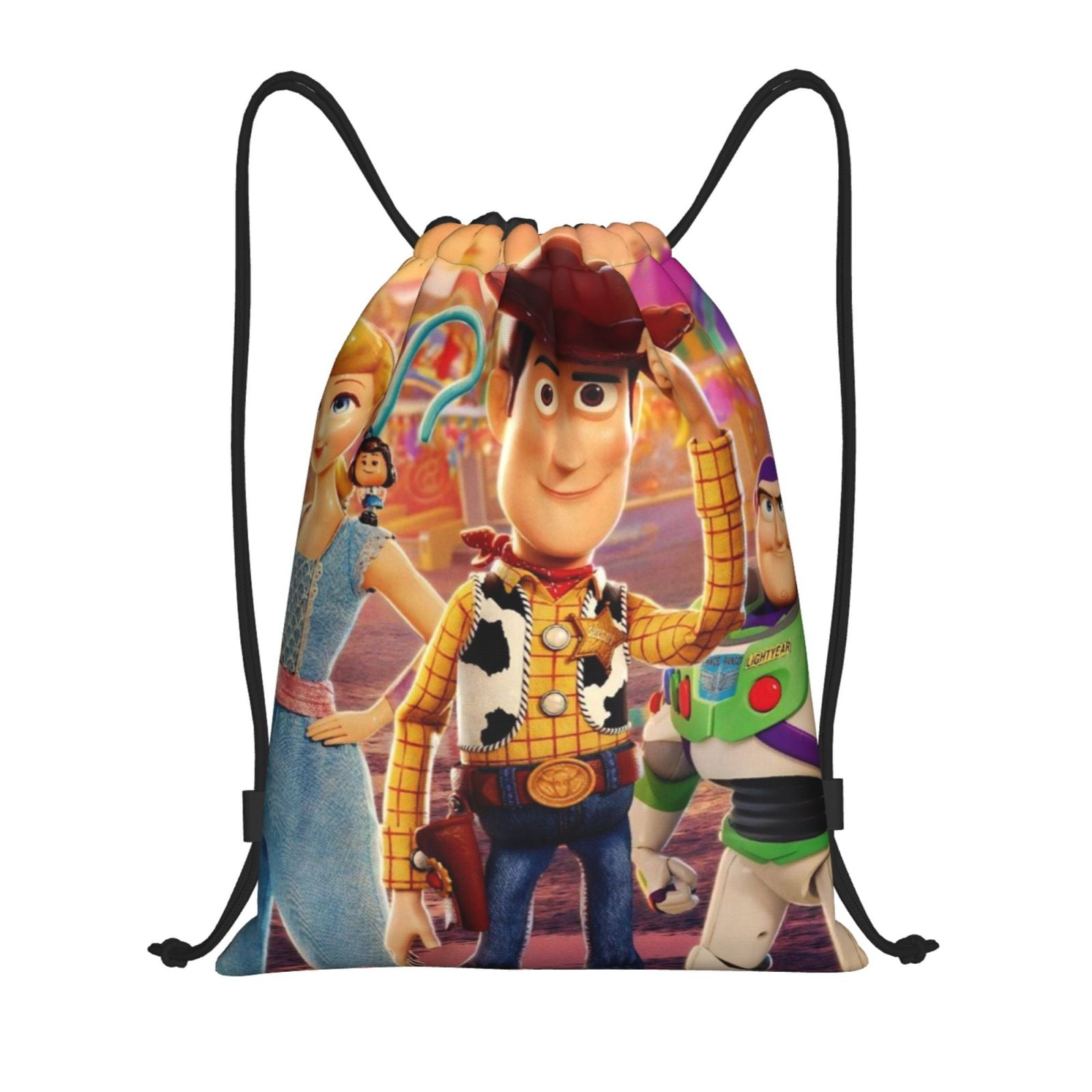 Toy Story Drawstring Backpack Sports Gym Sackpack Water Resistant