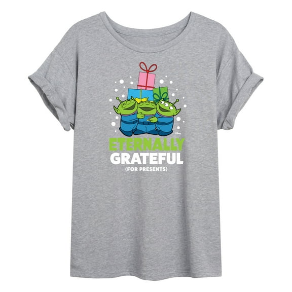 Toy Story - Eternally Grateful For Presents - Juniors Ideal Flowy Muscle T-Shirt