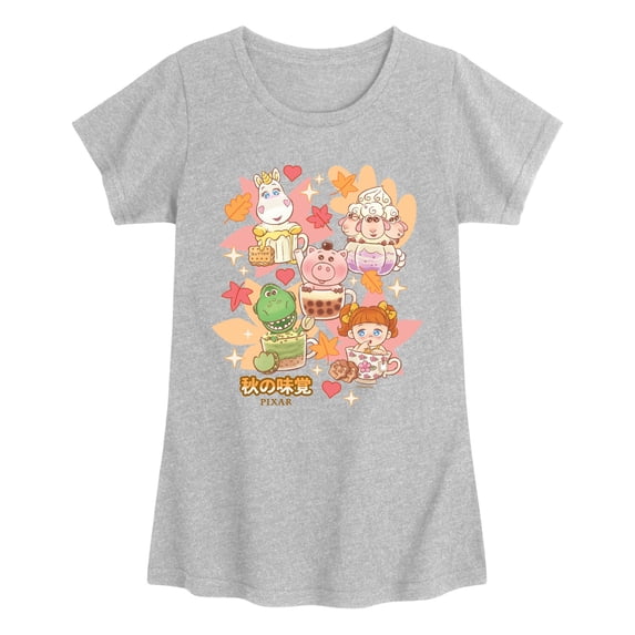 Toy Story - Fall Drink Grid - Youth Girls Fitted Short Sleeve T-Shirt