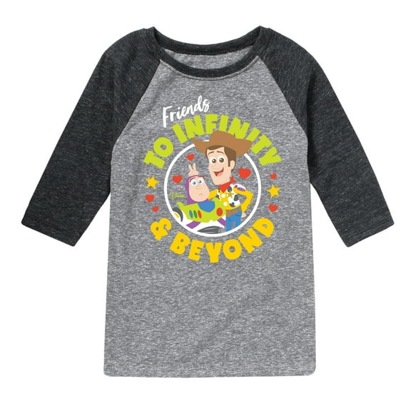 Toy Story - Friends To Infinity - Toddler And Youth Raglan Graphic T-Shirt