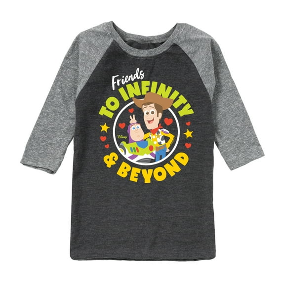 Toy Story - Friends To Infinity - Toddler And Youth Raglan Graphic T-Shirt