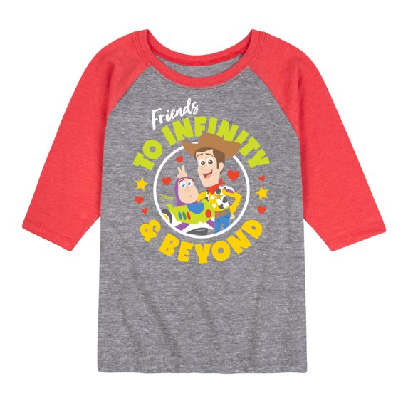 Toy Story - Friends To Infinity - Toddler And Youth Raglan Graphic T-Shirt