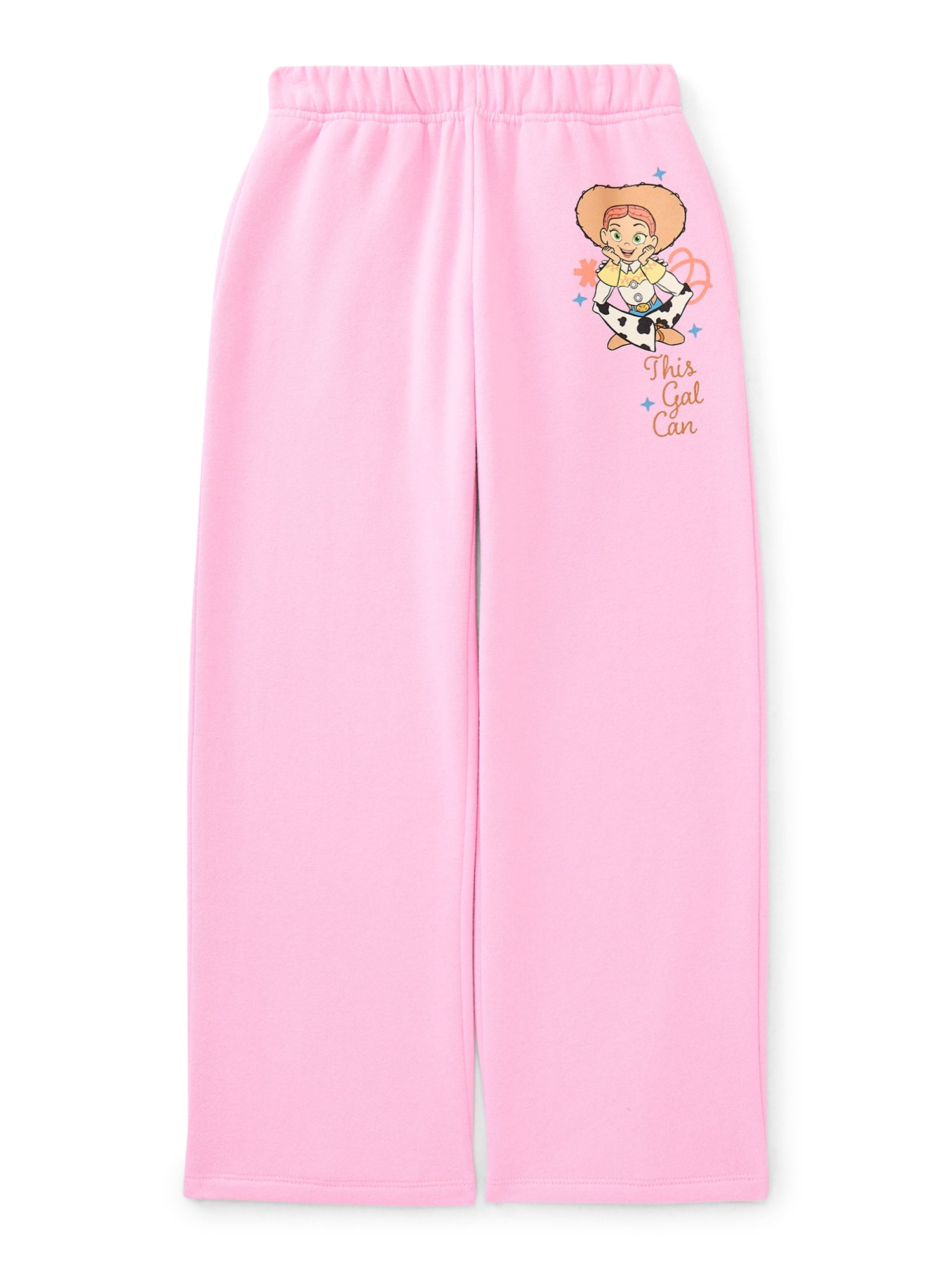 Toy Story, Girls' & Big Girls' Graphic Sweatpants, This Gal Can, Sizes 4-16