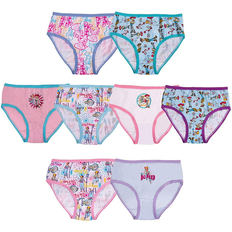 Toy Story Girls Panties Underwear - 8-Pack Toddler/Little Kid/Big
