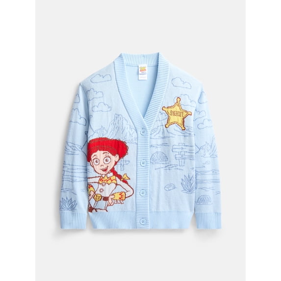 Toy Story Girls Graphic Cardigan with Long Sleeves, Sizes 4-16