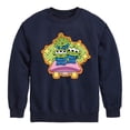 thumbnail image 1 of Toy Story - Green Checker - Youth Boys Crew Fleece Sweatshirt, 1 of 5