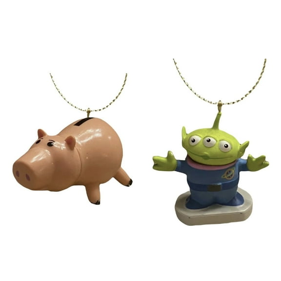 Toy Story Hamm Pig & 3 Eye Alien Pvc Figure Ornament Figurine New Ham Charm 2