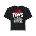 thumbnail image 1 of Toy Story - Here For The Toys - Juniors Cropped Cotton Blend T-Shirt, 1 of 5