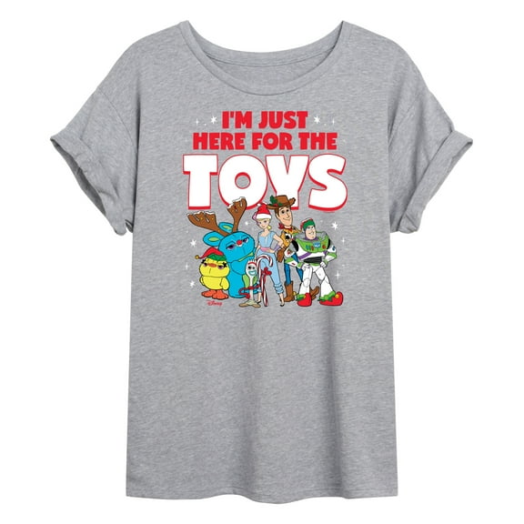 Toy Story - Here For The Toys - Juniors Ideal Flowy Muscle T-Shirt