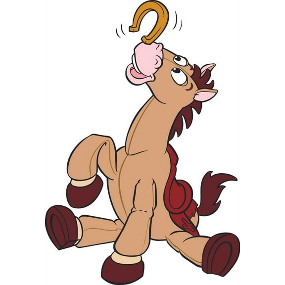 Toy Story Horse Cartoon Characters Decors Wall Sticker Art Design Decal for Girls Boys Kids Room Bedroom Nursery Kindergarten House Home Decor Stickers Wall Art Vinyl Decoration (8x10 inch)