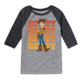 thumbnail image 1 of Toy Story - Howdy Woody Art - Toddler And Youth Raglan Graphic T-Shirt, 1 of 4