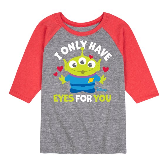 Toy Story - I Only Have Eyes For You - Toddler And Youth Raglan Graphic T-Shirt