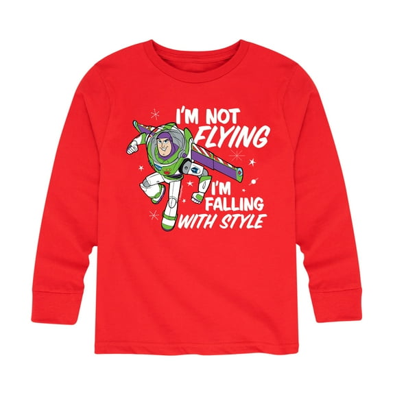 Toy Story - I'm Not Flying - Toddler And Youth Long Sleeve Graphic T-Shirt