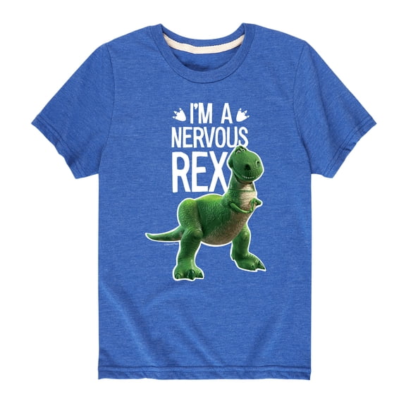 Toy Story - I'm a Nervous Rex - Toddler And Youth Short Sleeve Graphic T-Shirt