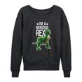 thumbnail image 1 of Toy Story - I'm a Nervous Rex - Women's Lightweight French Terry Long Sleeve Shirt, 1 of 5