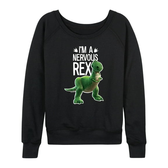 Toy Story - I'm a Nervous Rex - Women's Lightweight French Terry Long Sleeve Shirt