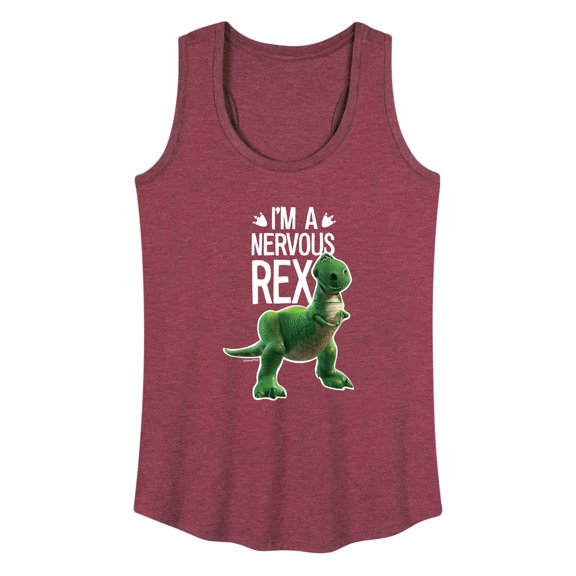 Toy Story - I'm a Nervous Rex - Women's Racerback Tank Top