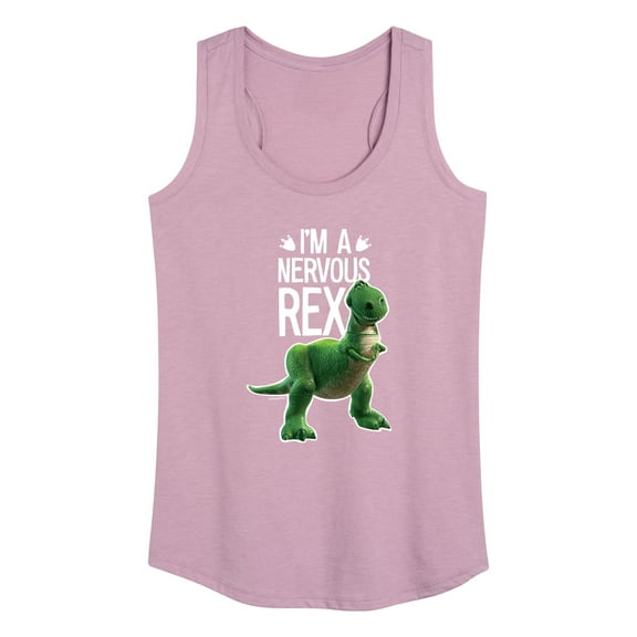 Toy Story - I'm a Nervous Rex - Women's Racerback Tank Top