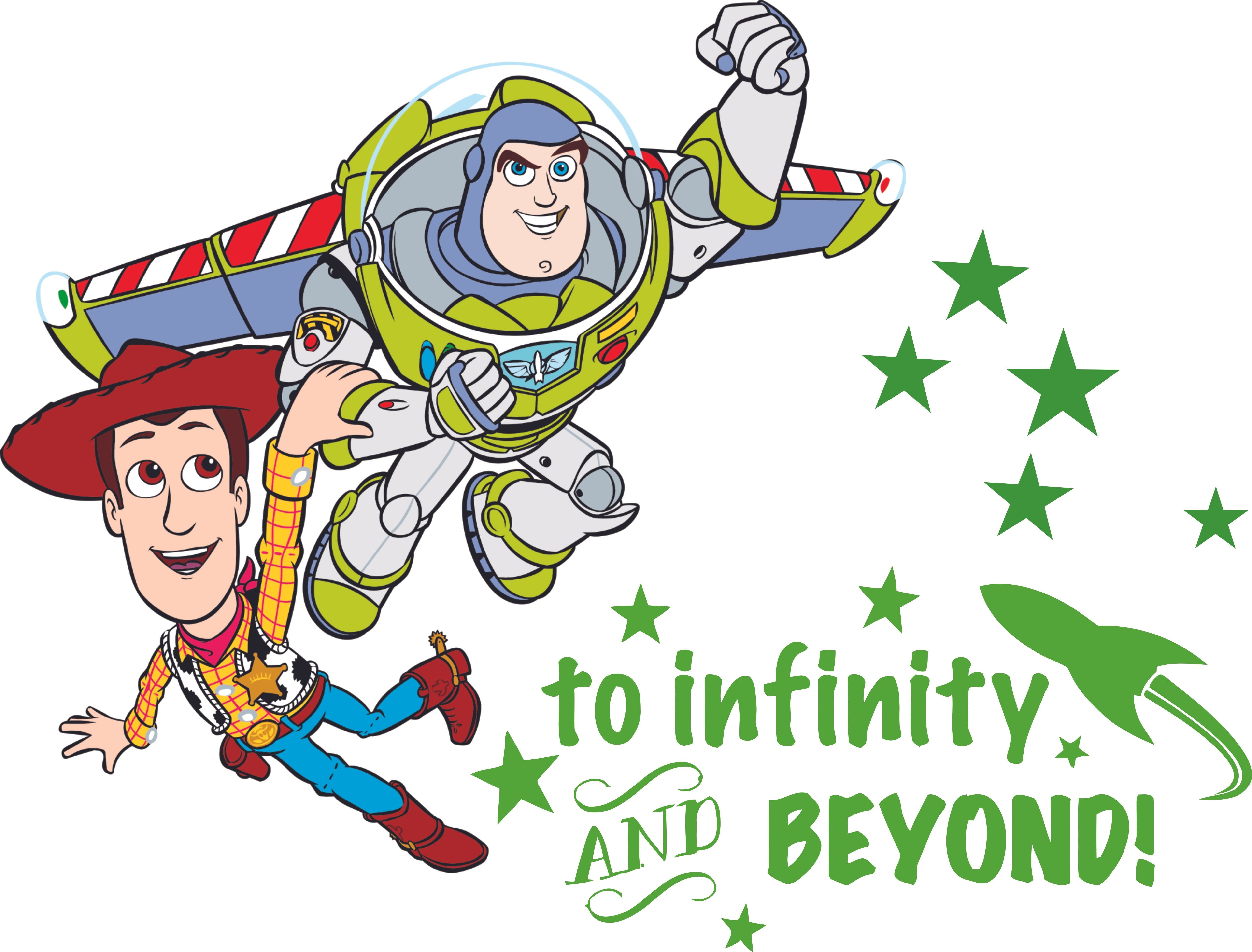 Toy Story Infinity Beyond Quote Cartoon Decors Wall Sticker Art Design ...