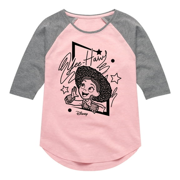 Toy Story - Jesse Yeehaw - Toddler & Youth Girls Raglan Graphic T-Shirt