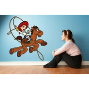 Toy Story Jessie Cowgirl Colorful Decors Wall Sticker Art Design Decal for Girls Boys Kids Room Bedroom Nursery Kindergarten House Fun Home Decor Stickers Wall Art Vinyl Decoration (40x20 inch)
