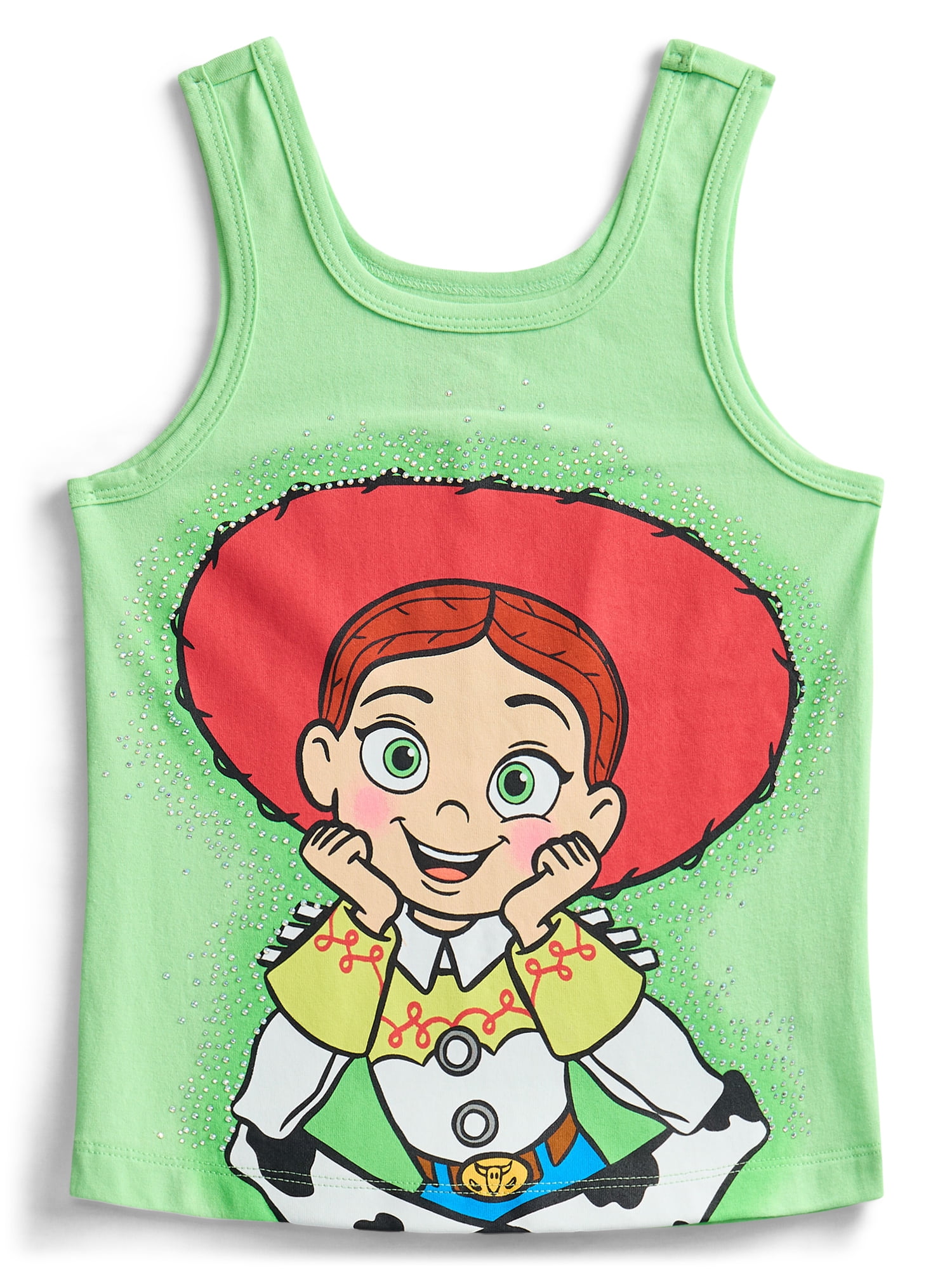 Toy Story Jessie Girls Gradient Rhinestone Character Graphic Tank Top, Sizes 4-16